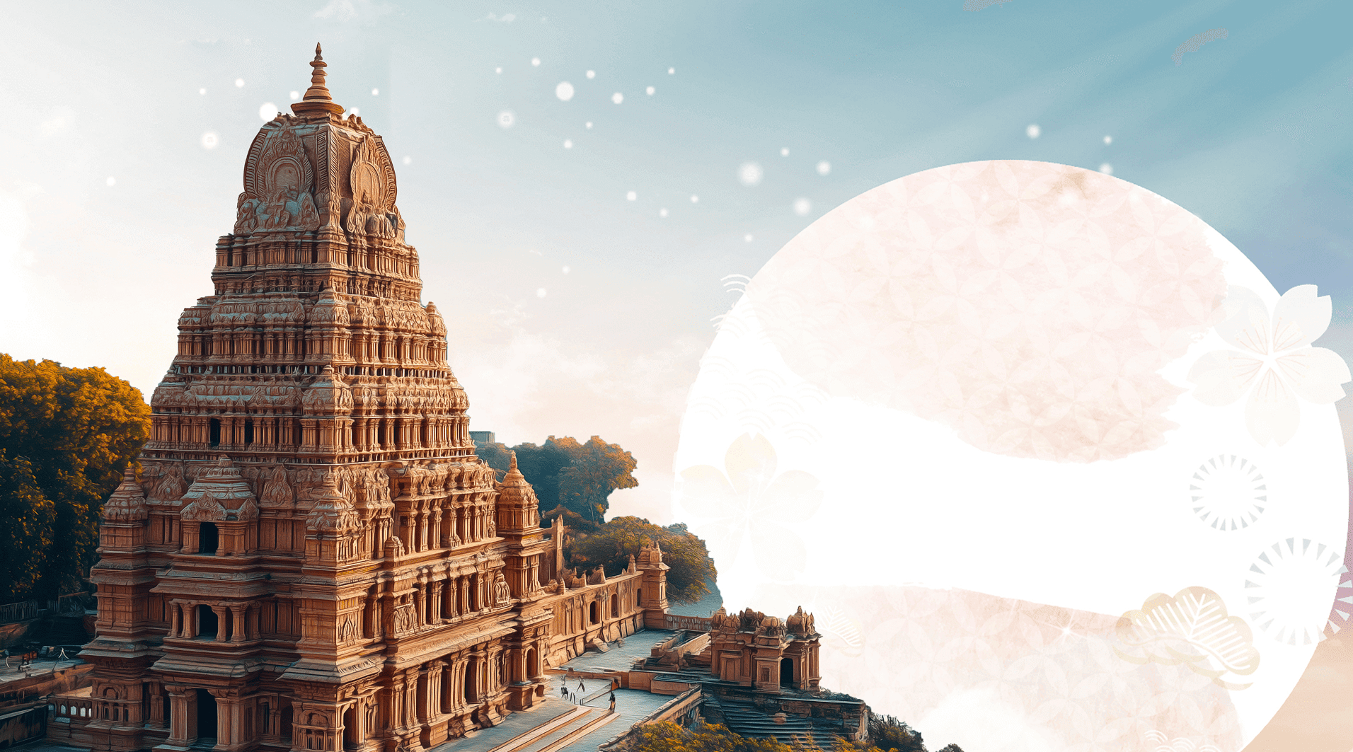 Comprehensive temple management software dashboard overview